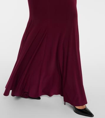 Turtleneck open-back gown | Norma Kamali