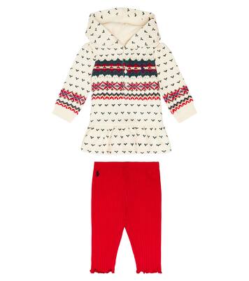 Baby cotton-blend hoodie and leggings set | Polo Ralph Lauren Kids