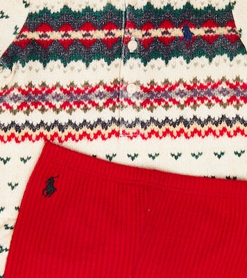 Baby cotton-blend hoodie and leggings set | Polo Ralph Lauren Kids