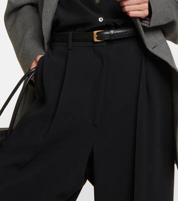 Slim leather belt | The Row