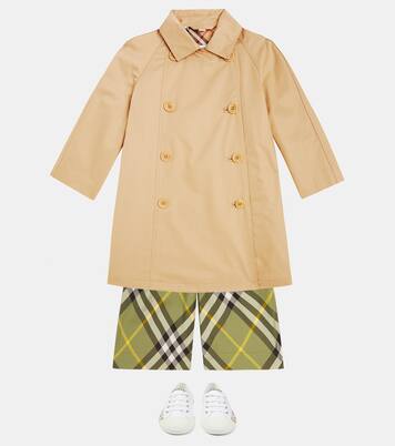 Cotton gabardine trench coat | Burberry Kids