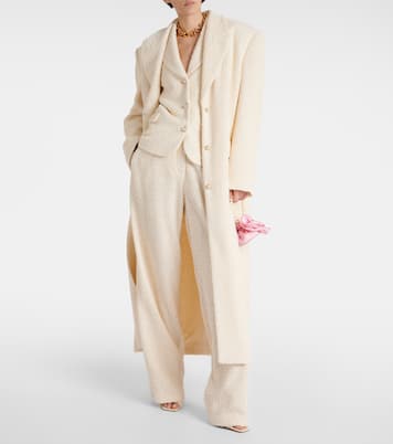 Pantaloni a gamba larga in bouclé | Magda Butrym