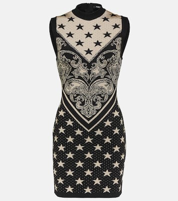 Intarsia knitted minidress | Balmain