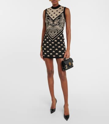 Intarsia knitted minidress | Balmain