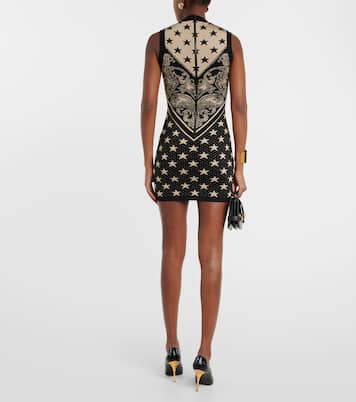Intarsia knitted minidress | Balmain