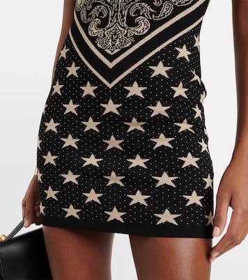 Intarsia knitted minidress | Balmain