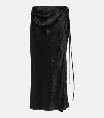 Satin wrap skirt | Acne Studios