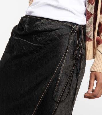 Satin wrap skirt | Acne Studios
