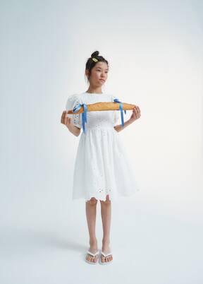 Abbott broderie anglaise cotton-blend dress | The New Society