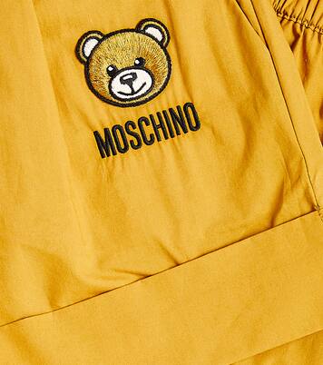 Teddy Bear high-rise cotton shorts | Moschino Kids