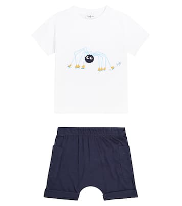 Bébé – Ensemble t-shirt et short en coton | Il Gufo