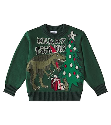 Bello intarsia cotton-blend sweater | Molo