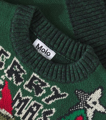 Bello intarsia cotton-blend sweater | Molo
