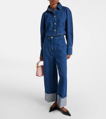Cropped wide-leg jeans | Patou
