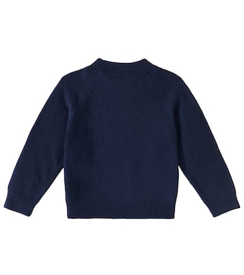 Flowers cotton and wool sweater | Mini Rodini
