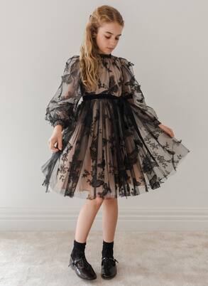 Robe en tulle à ornements | Petite Amalie  