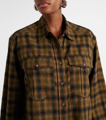 Telina plaid cropped cotton shirt | Marant Etoile