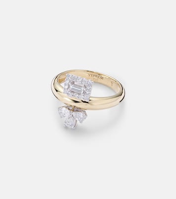 Anello Golden Strada in oro 18kt con diamanti | Yeprem