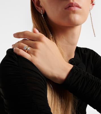 Anello Golden Strada in oro 18kt con diamanti | Yeprem