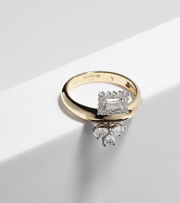 Anello Golden Strada in oro 18kt con diamanti | Yeprem