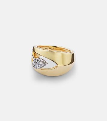 18kt gold ring with diamonds | Yeprem