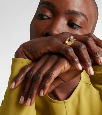 18kt gold ring with diamonds | Yeprem