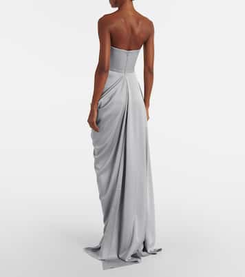 Bustier-Robe aus Crêpe | Alex Perry