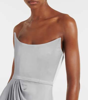 Bustier-Robe aus Crêpe | Alex Perry