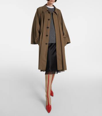 Mesh and leather knee-high boots | The Row