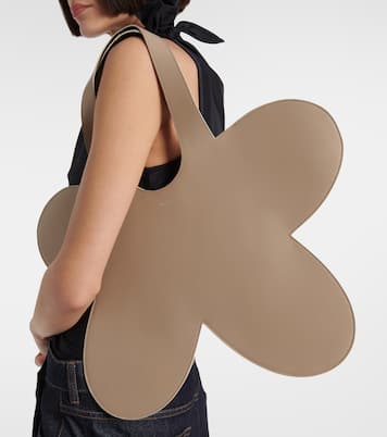 Flower leather tote bag | Coperni