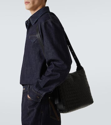 Sac Traveller Small Intreccio en cuir | Bottega Veneta