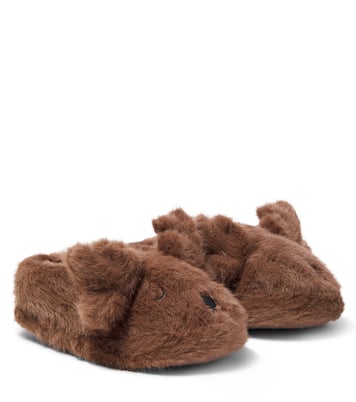 Aviaja Reindeer faux fur slippers | Liewood