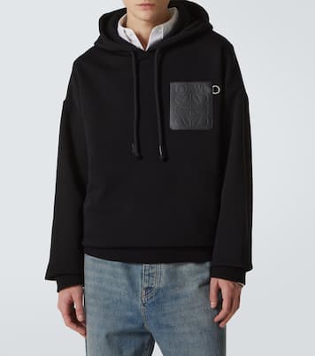 Sweat-shirt à capuche Anagram en coton | Loewe