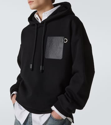 Sweat-shirt à capuche Anagram en coton | Loewe