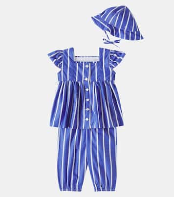 Bébé – Set top, pantalon et chapeau en coton | Polo Ralph Lauren Kids