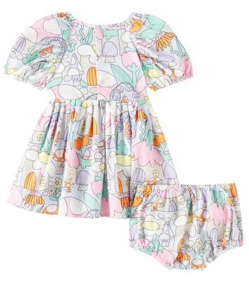Baby printed cotton dress and bloomers set | Stella McCartney Kids