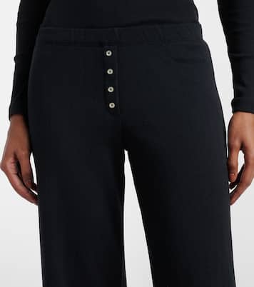 Weite Hose aus Baumwoll-Jersey | Leset