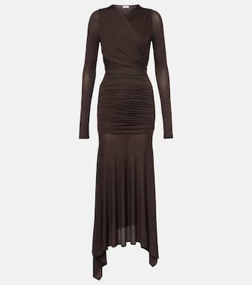 Sheer embroidered tulle midi dress | The Attico