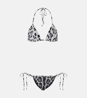 Bikini con estampado de leopardo | Dolce&Gabbana