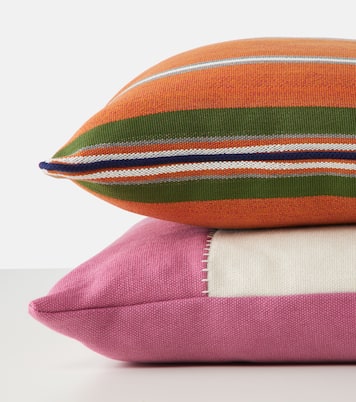 Pegaso embroidered linen cushion | Etro