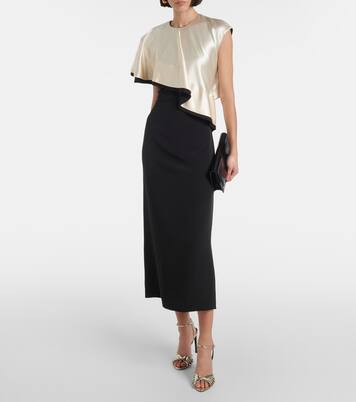 Robe longue Topolino en soie | Altuzarra