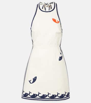 Vestido corto Marine de algodón | Alémais