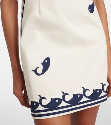 Vestido corto Marine de algodón | Alémais