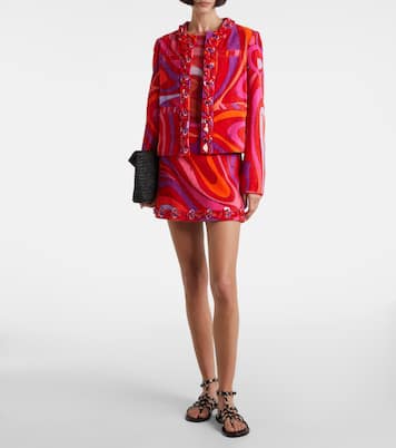 Marmo embellished cotton terry jacket | Pucci