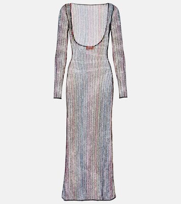 Maxikleid aus Häkelstrick mit Pailletten | Missoni