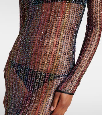 Maxikleid aus Häkelstrick mit Pailletten | Missoni