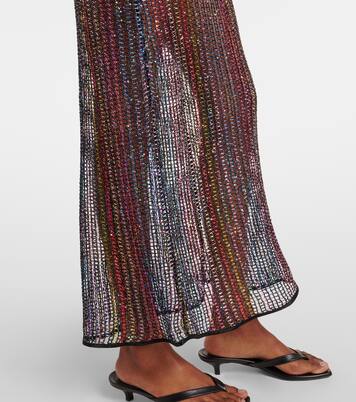 Maxikleid aus Häkelstrick mit Pailletten | Missoni