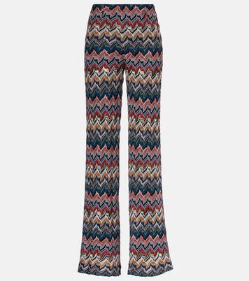 Palazzo-Hose aus Häkelstrick | Missoni