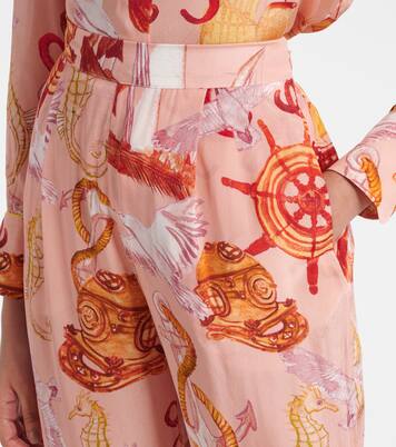 Pantalon droit Nautical Wonder imprimé | Farm Rio