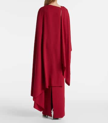 Demetria caped crêpe gown | Roksanda